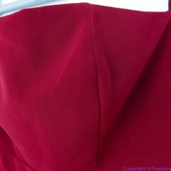 NEW white house black market Wine Red Convertible Strapless SplitLeg Jumpsuit, 2 - Picture 8 of 15
